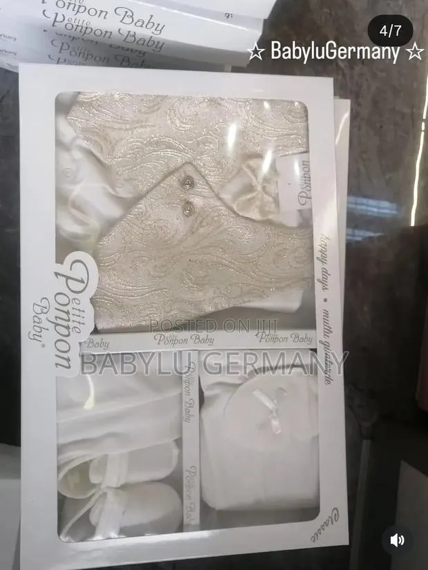 White and Gold Baby Christening Suit Set · Photo 1