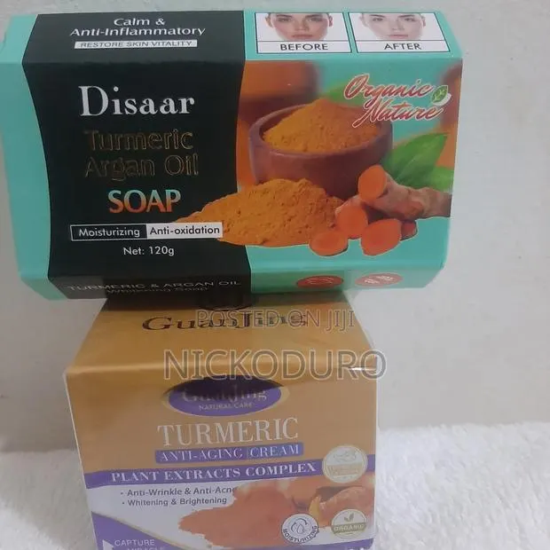 Tumeric Anti-Aging Cream+Soap- · Photo 1