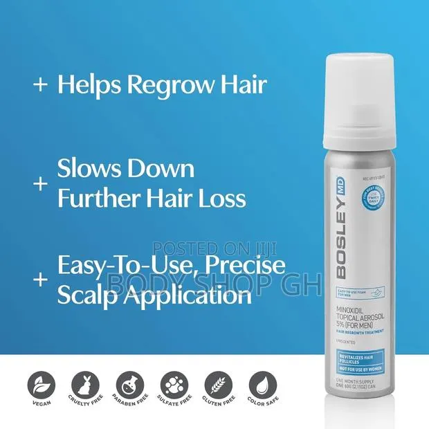 Bosleymd Minoxidil Foam Extra Strength for Hair Loss and Hair Regrowth · Photo 1