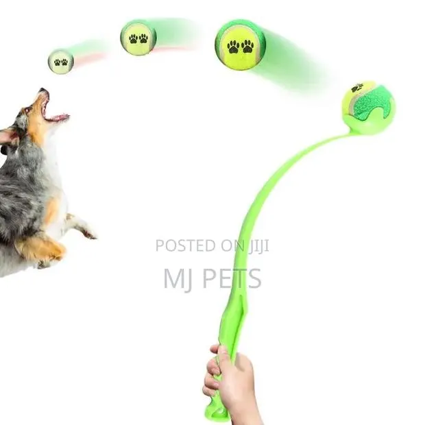Tennis Ball Play Toy With Thrower · Photo 1