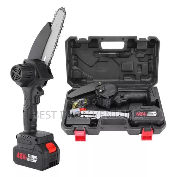 Rechargeable Chainsaw With 2pcs of 48v Batteries · Photo 1