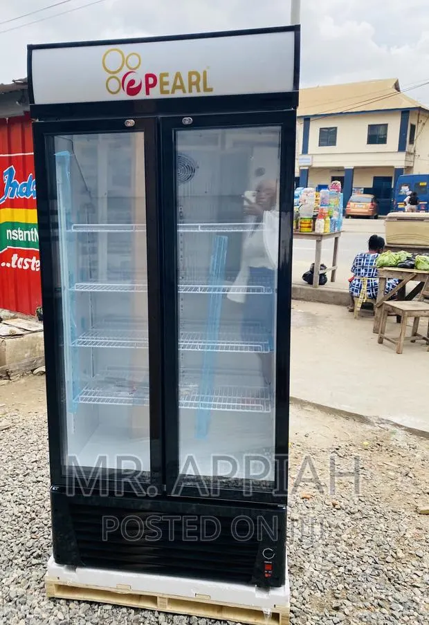 Affordable Pearl PVC-662-2B 2 Door Beverage Fridge. · Photo 1