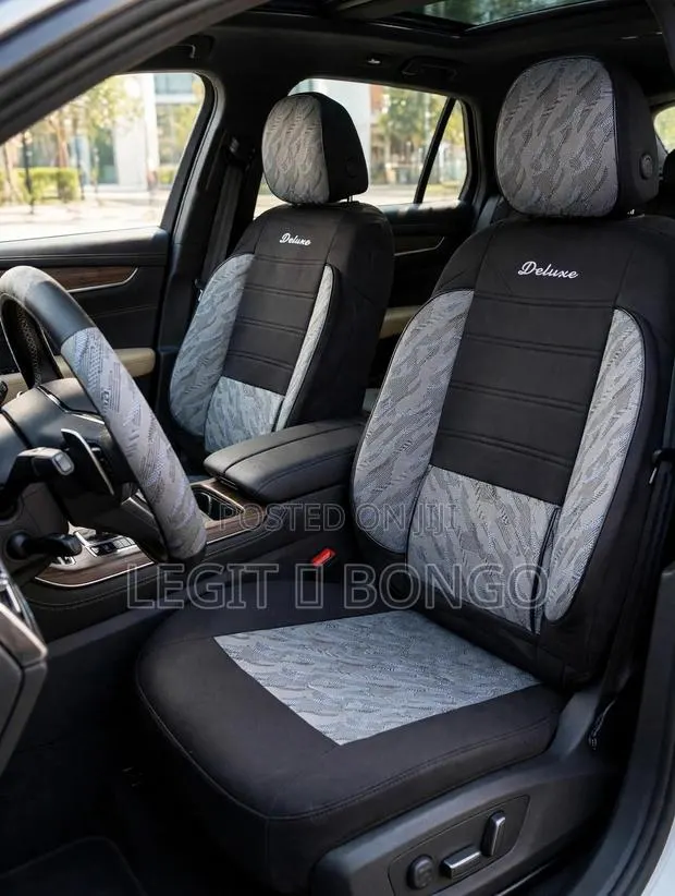 DELUXE CAR SEAT COVERS - Full Set + Steering Cover · Photo 1