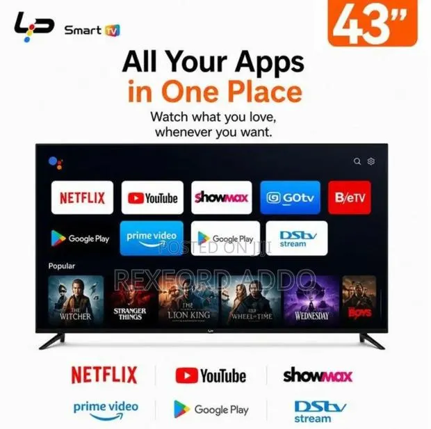 Lp Smart TV 43 + Free Adjustable Wall Mount · Photo 1