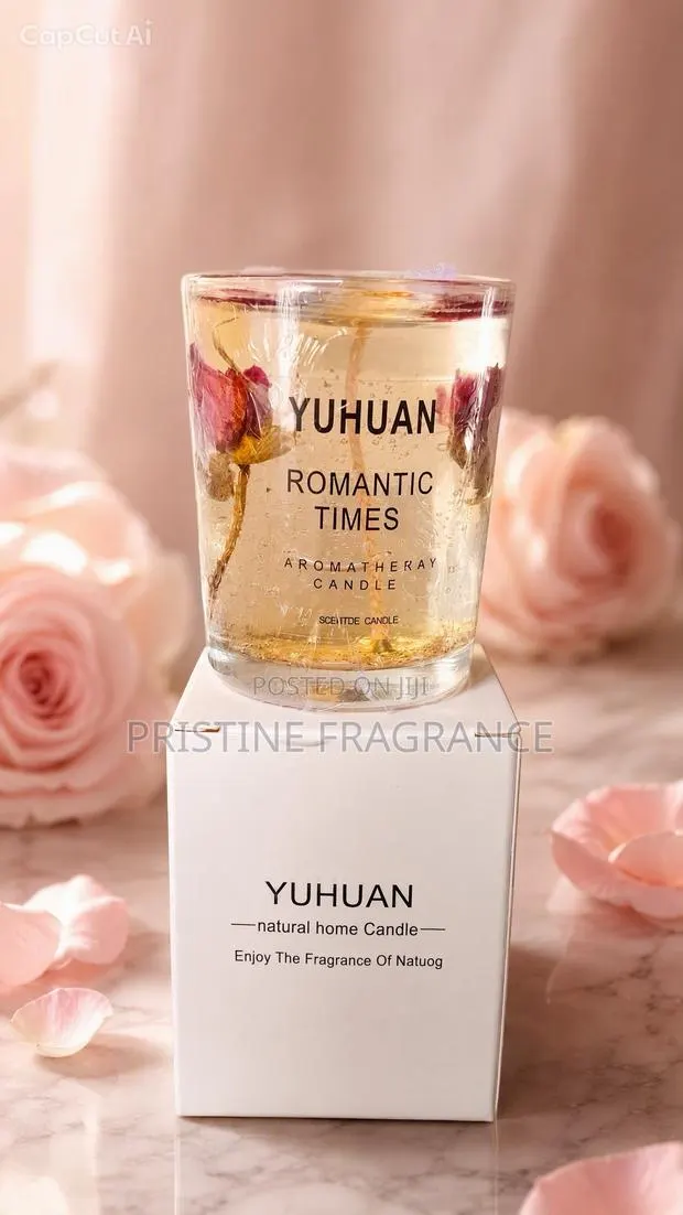 Dried Bloom Velvet Rose Aromatherapy Candle · Photo 1