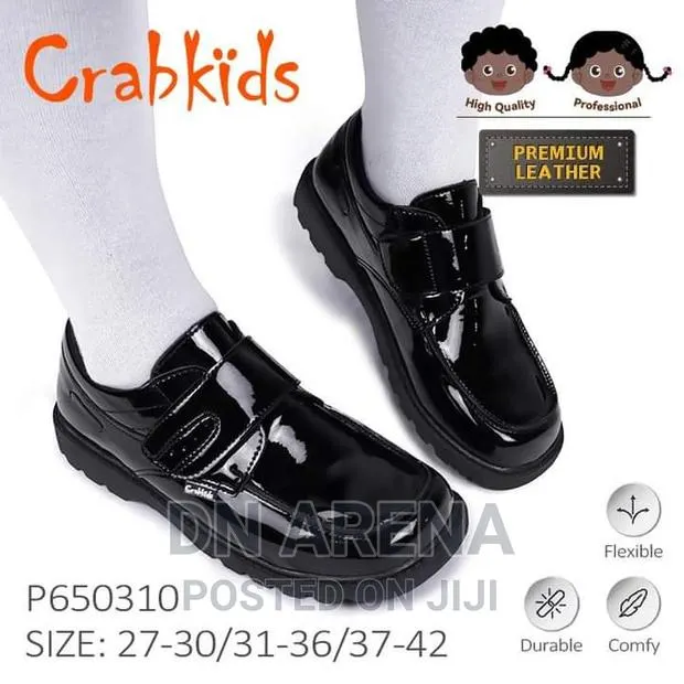 Premium Patent Leather Boys Black Shoes Size 26 to 42 · Photo 3