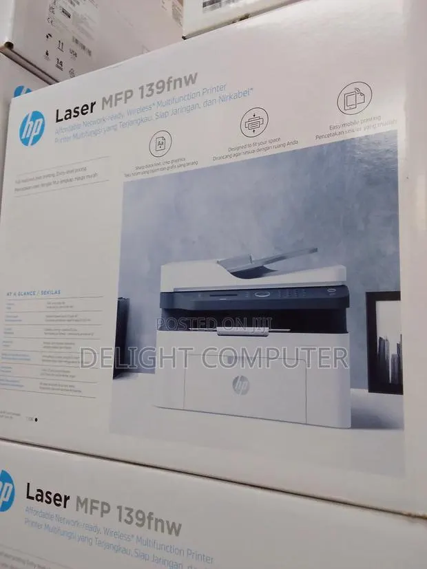 Hp Laserjet Mfp 139fnw Wireless Monochrome Laser Printer · Photo 1