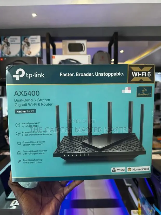 TP-Link Archer Ax72 Ax5400 Wireless Dual-Band Multi-Gig Router · Photo 1