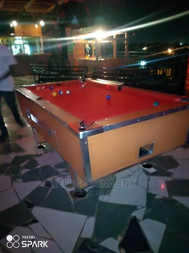 Coin Operated Marble Pool Table