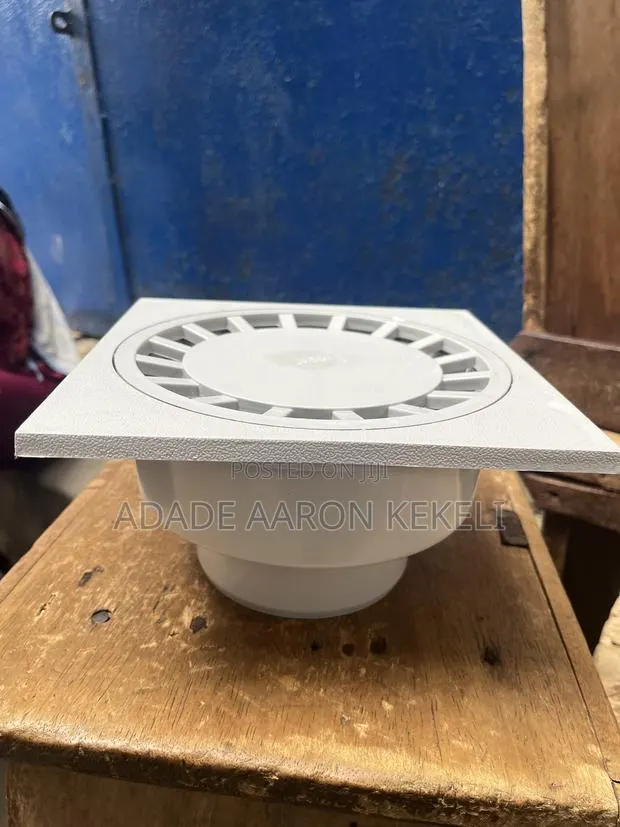 PVC Floor Drain / Shower Drain Trap (Square Top) · Photo 1
