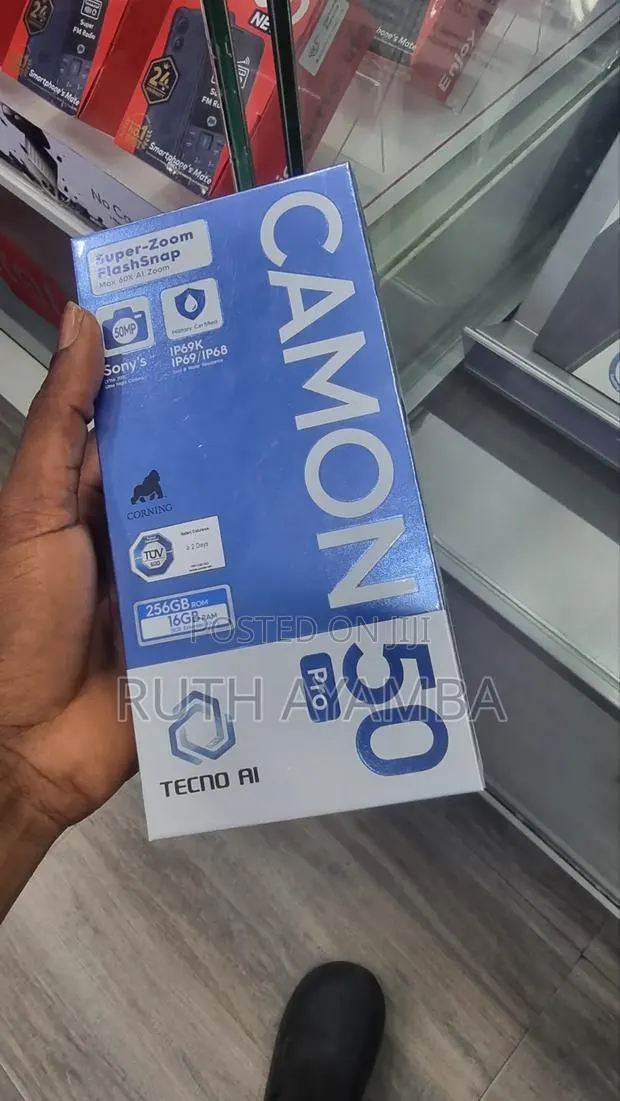 New Tecno Camon 50 Pro 256 GB Black · Photo 1