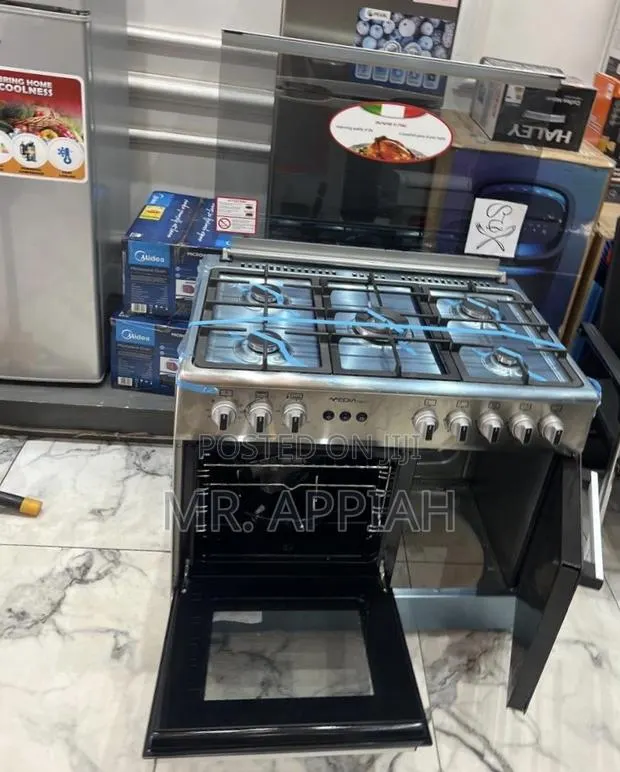 Extremely Adorable Mediatech 60x90cm Glass Lid(Gray)5 Gas Cooker · Photo 1