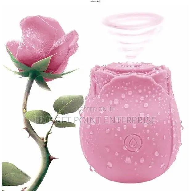 Rechargeable Rose Sucking Vibrator Pink · Photo 1
