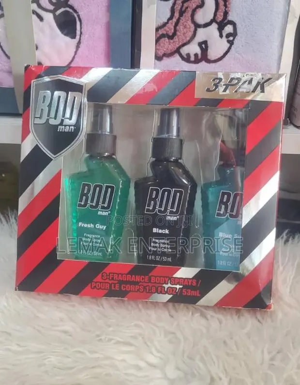 BOD Man Fragrance Body Spray 3-Pak Gift Set