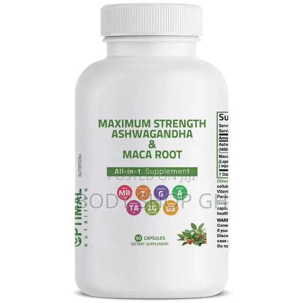 Organic Ashwagandha With Maca Root for Stress Relief, Energy · Photo 1