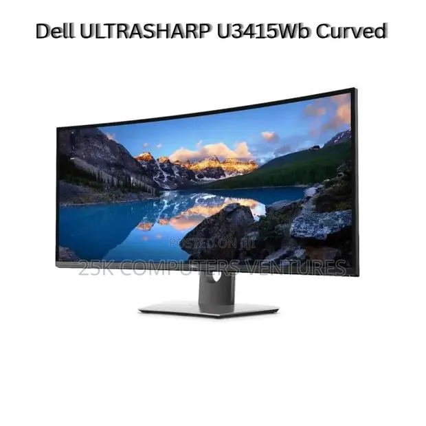 Dell Ultrasharp U3415wb 34" Curved Ultrawide Ips Monitor WQHD Speaker · Photo 1