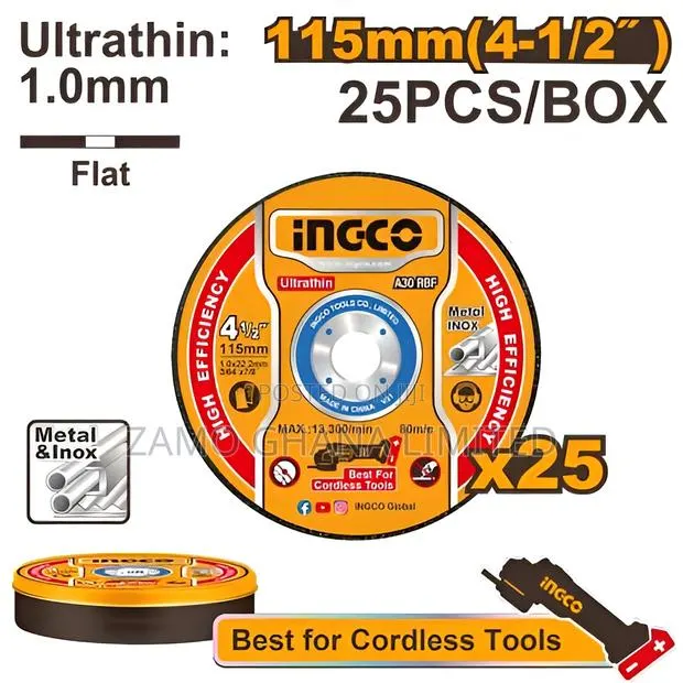 Ultra-Thin Metal Cutting Disc Set 25pcs 4.5" - MCD · Photo 1