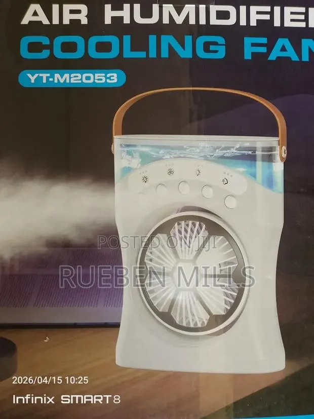 180 Degree Rotation Adjustment Portable Water Spraying Cooling Fan · Photo 1