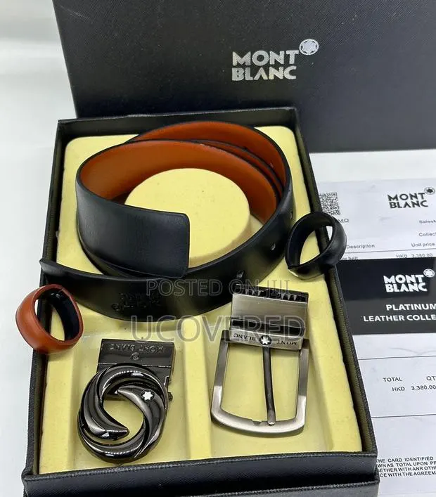Mont Blanc 2 in One Leather Belt · Photo 1