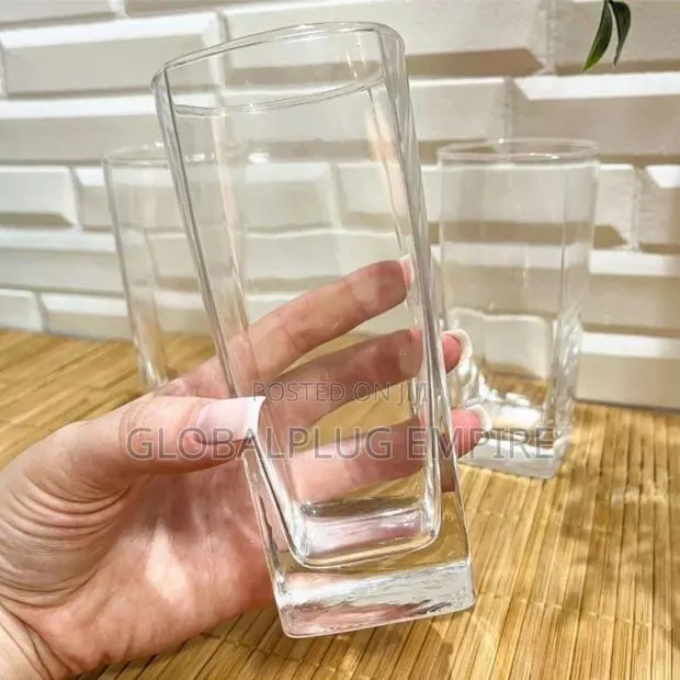 6 Pieces Water Glass Set Strong Elegant · Photo 1