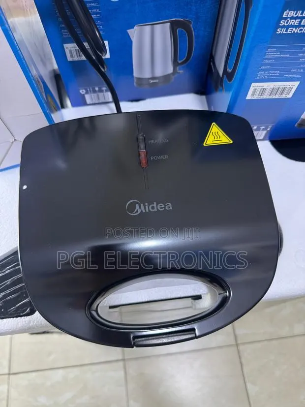 Midea Contact Sandwich Grill 1500w Non-Stick Coated Plates Mc-Jk2313p · Photo 1