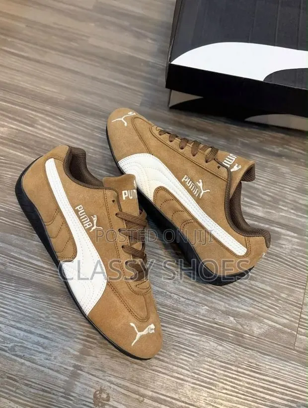 Puma Speedcats Brown and White · Photo 1
