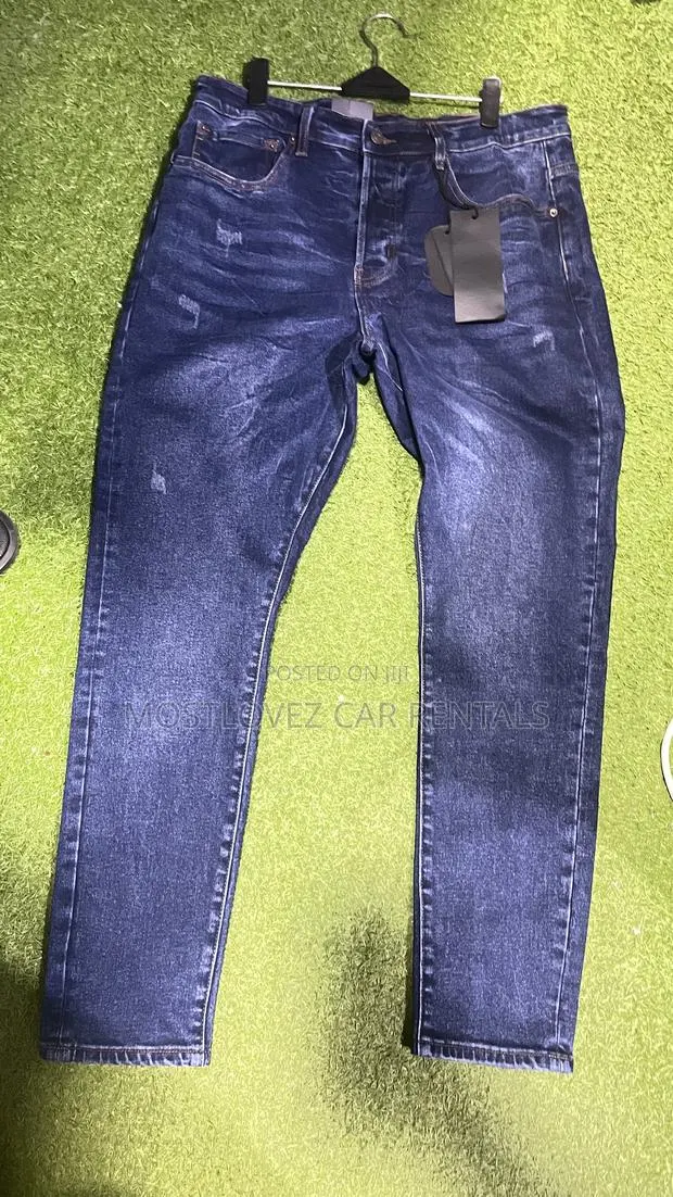 Plain Blue Jeans Trousers For Sale · Photo 1