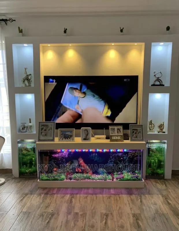 Adom Tv Stand Aquarium With Fishes · Photo 1