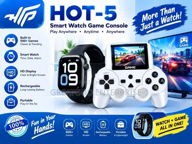 HOT-5 Smart Watch Game Console · Photo 1