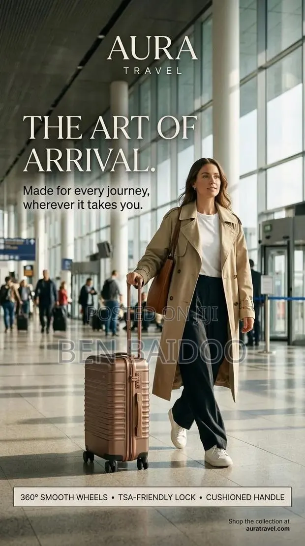 Small Size Travel Bag Plastic (360° Smooth-Wheels) · Photo 1