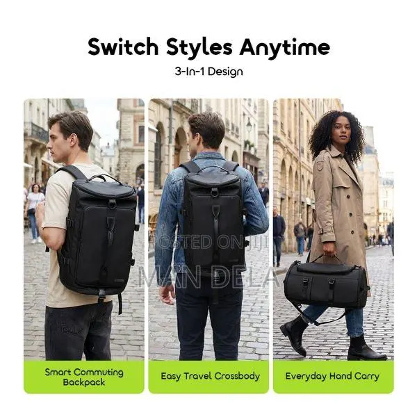Oraimo Multigo 3 in 1 Durable Type-C Charging Backpack · Photo 1