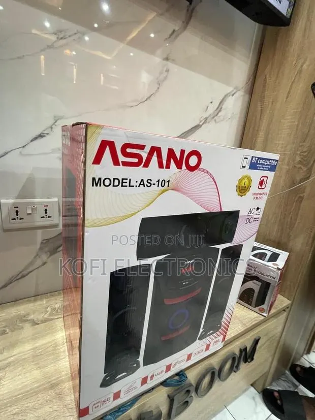 Stunning Red-Accent Asano Music System · Photo 1
