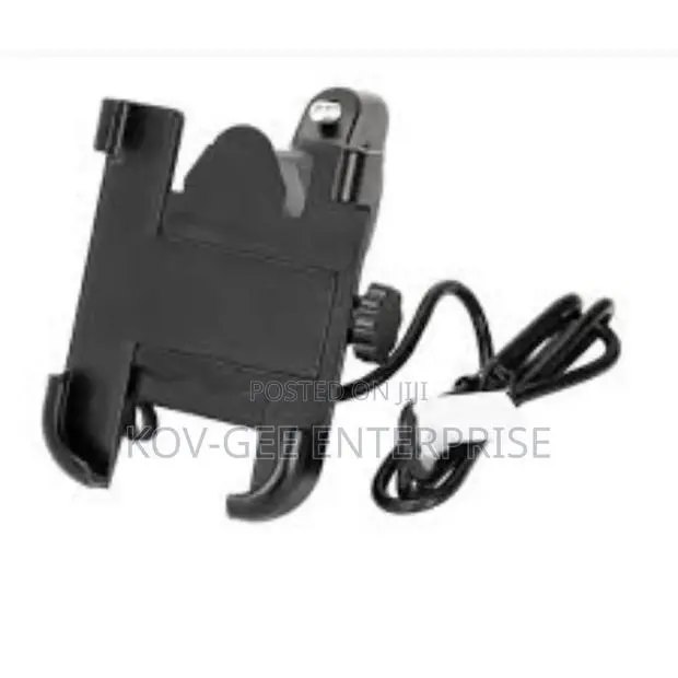 360° Motor Bikes and Bicycle Usb Mount Holder for Mobile Phones · Photo 1
