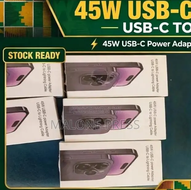 45w USB C Power Adapter Usbc to Lighting Cable Charger · Photo 1