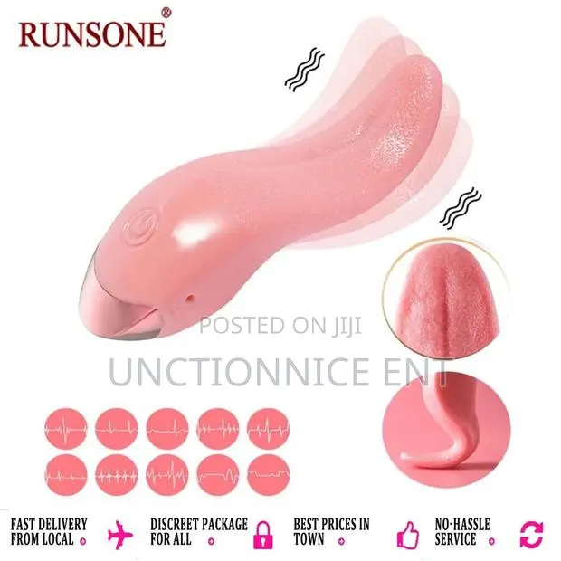 Realistic Tongue Licking Stimulator Nipples Clitoris Vibrator Sex Toy · Photo 1
