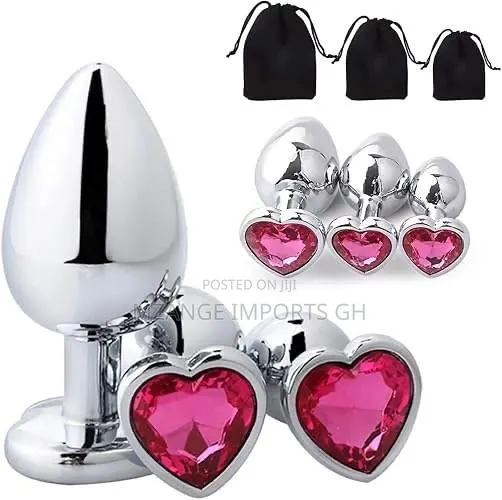 3 Set Metallic Stainless Steel Anal Plug · Photo 1