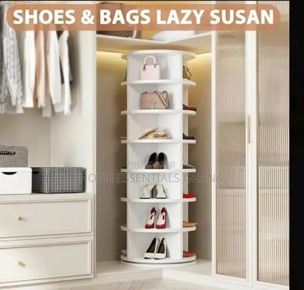 Luxury 360 Rotating Shoe Rack – Stylish Home Storage Shelf · Photo 1