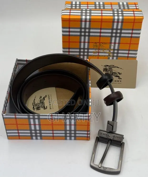 Burberry Reversible Leather Belt - Pin Buckle · Photo 1