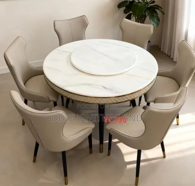 6 Seater Round Dining Set · Photo 1