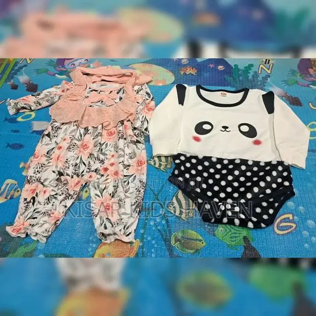 Baby Girl Overall 2 Pieces 0 to 3 Months ( Price for 2) · Photo 1