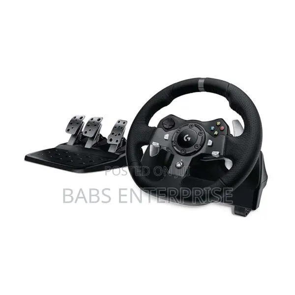 Logitech Driving Force G920 Steering Wheel and Pedals – Black · Photo 1