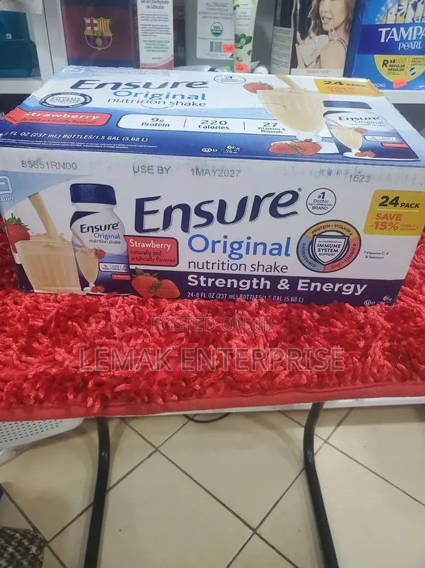 Ensure Original Nutrition Protein Shake Strawberry Flavor 24 Packs · Photo 1