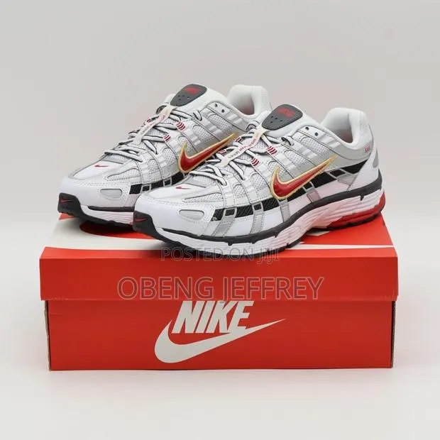 Original Nike P-6000 White/ Varsity Red · Photo 1