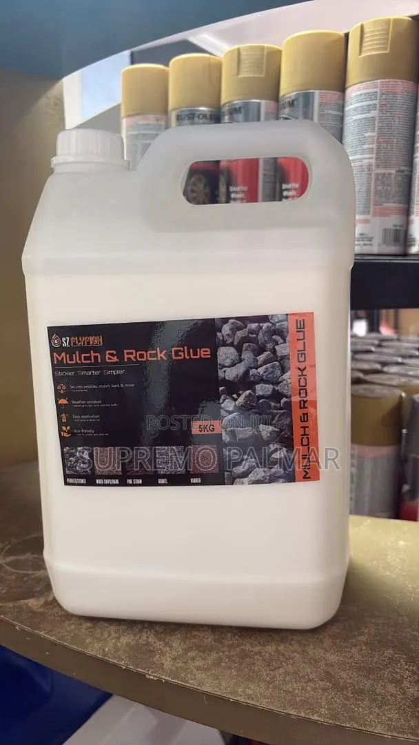 Mulch Rock Glue 5kg – Landscape Adhesive for Mulch, Gravel · Photo 1