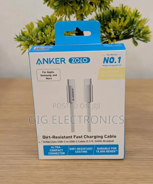 Anker 240w Usb-C to Usb-C Cable 3.3ft Black · Photo 1