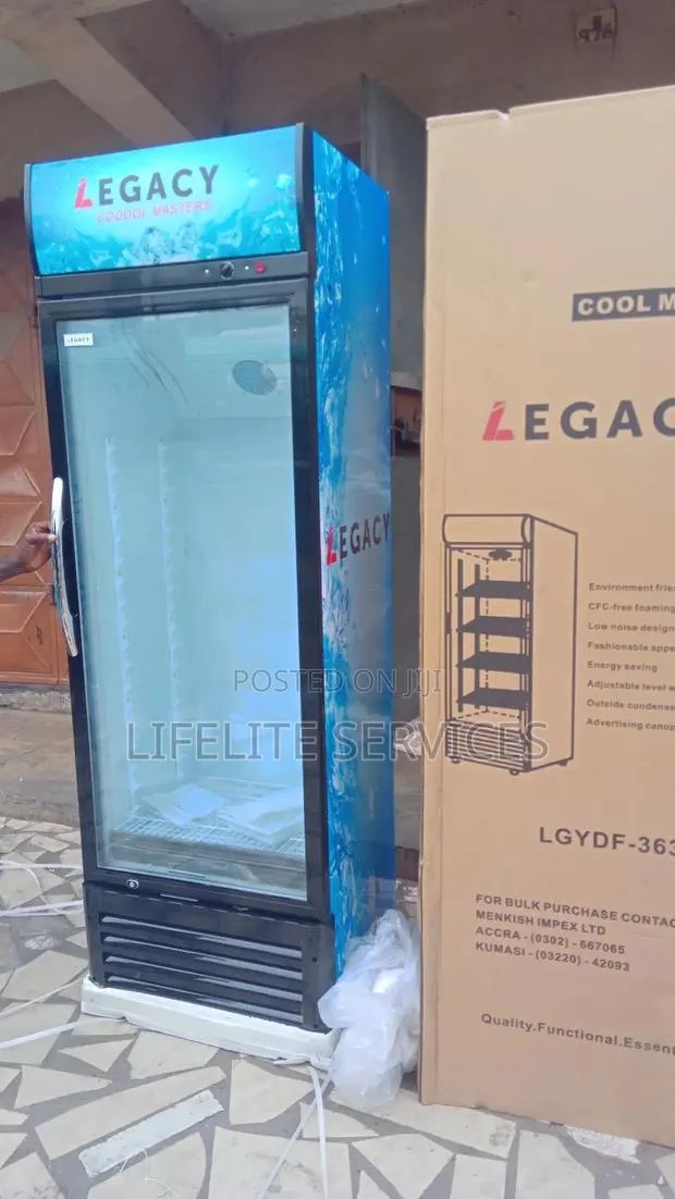 363 Litres Glass/ Vertical Fridge- Legacy · Photo 1