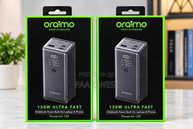 Oraimo PowerJet 130 High Capacity Laptop Power Bank · Photo 1
