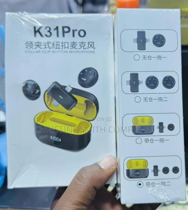 K31pro Solar Clip Button Microphone · Photo 1