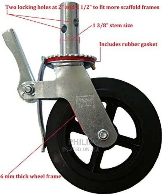 Scaffold 8 Inches Caster Wheels · Photo 1