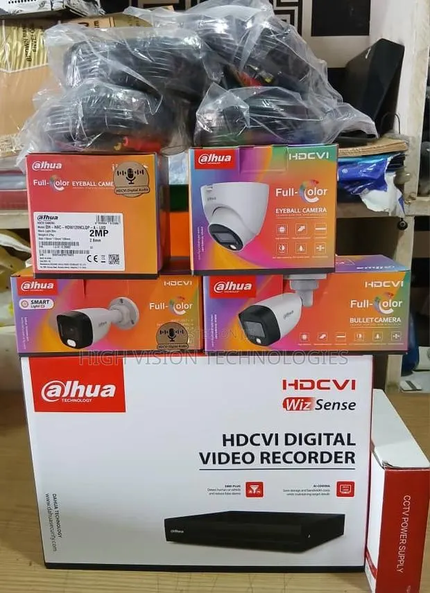 4 Cameras Full Kits, Full Color With Audio · Photo 1